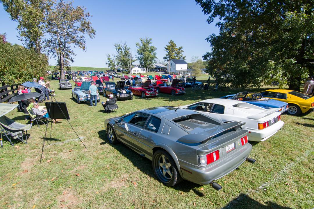 British classics lined up on the Hunt Country Classic show field at Great Meadow.