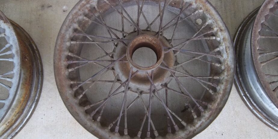 1955-62 MGA Wire Wheels Set of (2), Rough Condition