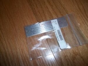 1955-1962 MGA Heater Caution Plate, Moss #408-360, Brand New